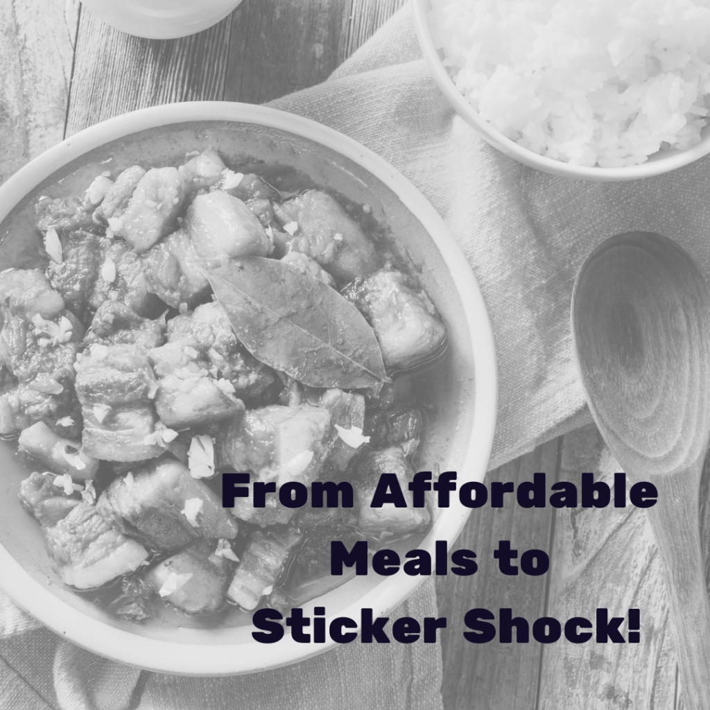 From Affordable Meals to Sticker Shock!