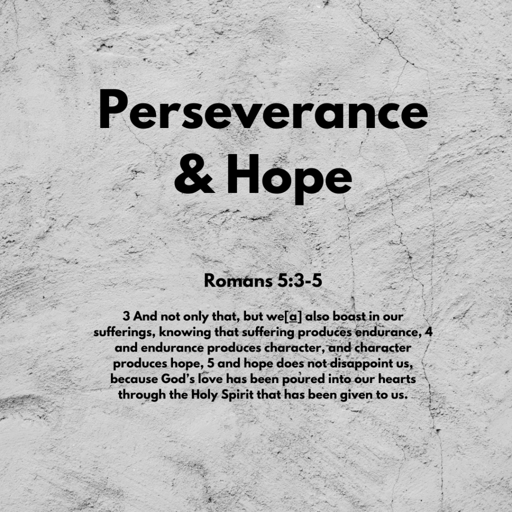 Perseverance & Hope